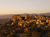 The Hill Top Village of Saignon at Sunset, Provence, France, Europe Photographic Print by Mark Chivers