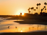 Sunset at Corona Del Mar Beach, Newport Beach, Orange County, California, United States of America, Photographic Print by Richard Cummins