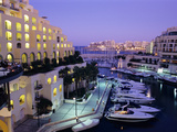 Portomaso Marina at Dusk with Hilton Hotel, Paceville, St. Julian`S, Malta, Mediterranean, Europe Photographic Print by Stuart Black