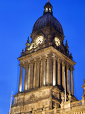 Leeds Town Hall at Dusk, Leeds, West Yorkshire, Yorkshire, England, United Kingdom, Europe Photographic Print by Mark Sunderland