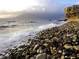 Waves Breaking on the Rocky Foreshore at Elgol, Isle of Skye, Inner Hebrides, Scotland, United King Photographic Print by Peter Richardson