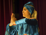 Girl Performing the Mayura Vannama Peacock Dance in a Tourist Show at the Kandyan Arts Association  Photographic Print by Rob Francis
