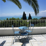 View over Bay of Tunis from Terrace of Dar Said Hotel, Sidi Bou Said, Tunisia, North Africa, Africa Photographic Print by Stuart Black