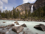 Kicking Horse River and Takakkaw Falls, Yoho National Park, UNESCO World Heritage Site, British Col Photographic Print by Martin Child