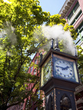 The Steam Clock on Water Street, Gastown, Vancouver, British Columbia, Canada, North America Photographie par Martin Child