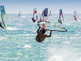 Windsurfer, Jump, Bolonia, Near Tarifa, Andalucia, Spain, Europe Photographic Print by Giles Bracher