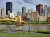Andy Warhol Bridge (7th Street Bridge) and Allegheny River, Pittsburgh, Pennsylvania, United States Photographic Print by Richard Cummins