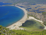 Aerial View of Dalyan, Dalaman, Anatolia, Turkey, Asia Minor, Eurasia Lámina fotográfica por Sakis Papadopoulos