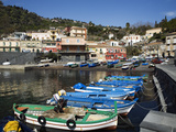 View over Fishing Harbour, Santa Maria La Scala, Sicily, Italy, Mediterranean, Europe Photographic Print by Stuart Black