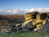 Evening Light, Hound Tor, Dartmoor National Park, Devon, England, United Kingdom, Europe Photographic Print by Jeremy Lightfoot