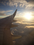 View from Window of Boeing 737-800 En Route from Australia to New Zealand at Sunset, Australia, Pac Photographic Print by Nick Servian