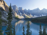 Reflections in Moraine Lake, Banff National Park, UNESCO World Heritage Site, Alberta, Rocky Mounta Photographic Print by Martin Child
