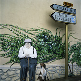 Wall Art, Near Reims, Champagne, France, Europe Fotografie-Druck von Stuart Black