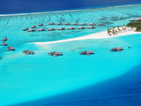 Aerial View of Resort, Maldives, Indian Ocean, Asia Photographic Print by Sakis Papadopoulos