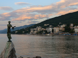Sunrise over Resort, Opatija, Kvarner Gulf, Croatia, Adriatic, Europe Photographic Print by Stuart Black