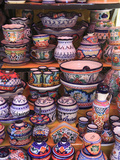 Talavera Pottery, El Parian Market, Puebla, Historic Center, Puebla State, Mexico, North America Photographic Print by Wendy Connett