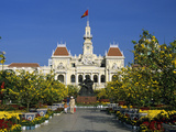 Hotel De Ville (Ho Chi Minh City Hall) Decorated for Chinese New Year, Ho Chi Minh City (Saigon), V Photographic Print by Stuart Black