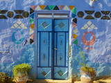 Nubian Painted Village Near Aswan, Egypt, North Africa, Africa Photographic Print by  Tuul
