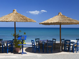 Beach Cafe, Kato Zakros, Lasithi Region, Crete, Greek Islands, Greece, Europe Photographic Print by Stuart Black