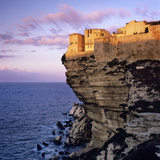 Haute Ville on Cliff Edge at Dawn, Bonifacio, South Corsica, Corsica, France, Mediterranean, Europe Photographic Print by Stuart Black