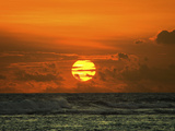 Sunset on the Beautiful South Coast at Mirissa, Near Matara, Southern Province, Sri Lanka, Asia Photographie par Robert Francis