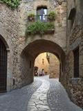 Street Scene in Old Town, Pals, Costa Brava, Catalonia, Spain, Europe Photographic Print by Stuart Black