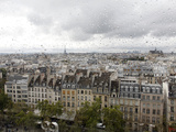 View from the Pompidou Centre on a Rainy Day, Paris, France, Europe Photographic Print by  Godong