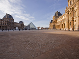 The Pyramid at the Louvre Museum, Paris, France, Europe Photographic Print by Julian Elliott