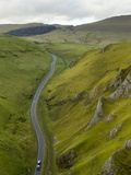 Cars Travelling Down Winnats Pass, Castleton, Peak District National Park, Derbyshire, England, Uni Photographic Print by Chris Hepburn