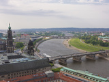 View over Dresden and the River Elbe, Saxony, Germany, Europe Fotografiskt tryck av Michael Runkel View over Dresden and the River Elbe, Saxony, Germany, Europe Fotografiskt tryck av Michael Runkel