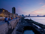 The Malecon, Havana, Cuba, West Indies, Central America Fotografisk tryk af Ben Pipe