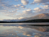 Mount Edith Cavell Reflected in Pyramid Lake, Early Morning, Jasper National Park, UNESCO World Her Photographic Print by Martin Child
