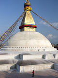 Bodhnath Stupa (Boudhanth) (Boudha), One of the Holiest Buddhist Sites in Kathmandu, UNESCO World H Photographic Print by Lee Frost