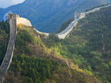 Overview of Weathered Section, Great Wall of China, UNESCO World Heritage Site, Huanghuacheng (Yell Photographic Print by Kimberly Walker