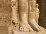 Detail, Medinet Habou Temple, West Bank of the River Nile, Thebes, UNESCO World Heritage Site, Egyp Photographie par  Tuul