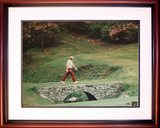 Jack Nicklaus - 1972 Masters Bridge to 13th Green Framed Memorabilia