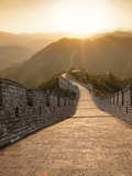 Great Wall of China, UNESCO World Heritage Site, Huanghuacheng (Yellow Flower) at Sunset, Ming Dyna Photographic Print by Kimberly Walker