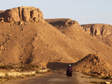 Man Walking on the Chenini Village Road, Tunisia, North Africa, Africa Photographic Print by  Godong
