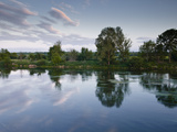 An Almost Mirror Reflection in the River Cher Near Villefranche-Sur-Cher, Centre, France, Europe Photographic Print by Julian Elliott