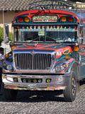 Chicken Bus, Antigua, Guatemala, Central America Photographic Print by Ben Pipe