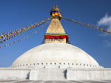 Bodhnath Stupa (Boudhanth) (Boudha), One of the Holiest Buddhist Sites in Kathmandu, UNESCO World H Photographic Print by Lee Frost