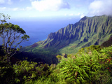 View Above the Na Pali Coast, Kauai, Hawaii, USA Photographic Print by Christopher Talbot Frank
