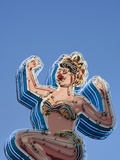 Fremont Street East, Old Casino Signs, Downtown, Las Vegas, Nevada, Usa Photographic Print by Walter Bibikow