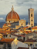 Duomo, Florence Cathedral at Sunset, Basilica of Saint Mary of the Flower, Florence, Italy Photographic Print by Adam Jones