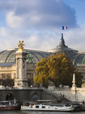 Grand Palais and Pont Alexandre Iii Bridge, Paris, France Photographic Print by Walter Bibikow