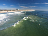 Memorial Paddle Out in Remembrance for Professional Surfer Andy Irons, Huntington Beach, Usa Photographie par Micah Wright