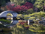 Stone 'Rainbow' Bridge or 'Koko-Kyo', Hiroshima's Shukkeien Formal Garden Dating to Ad 1620, Japan Photographic Print by Dave Bartruff
