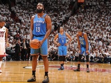 Miami, FL - June 21:  Miami Heat and Oklahoma City Thunder Game Five, James Harden Photographic Print by Andrew Bernstein
