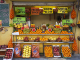 Downtown Fruit Stand, Tel Aviv, Israel Photographic Print by Walter Bibikow