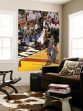 Miami, FL - June 21:  Miami Heat and Oklahoma City Thunder Game Five, LeBron James and Thabo Sefolo Print by Layne Murdoch